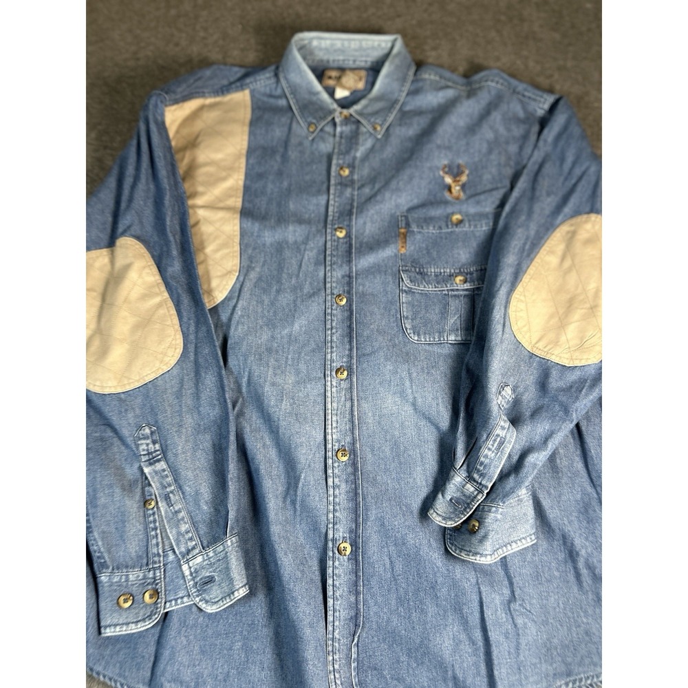 magellan blue long sleeve elbow chest‎ pad deer head XXL
